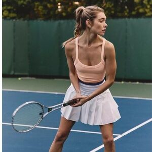 NWT Free People Movement Skort/Skirt White Size Large